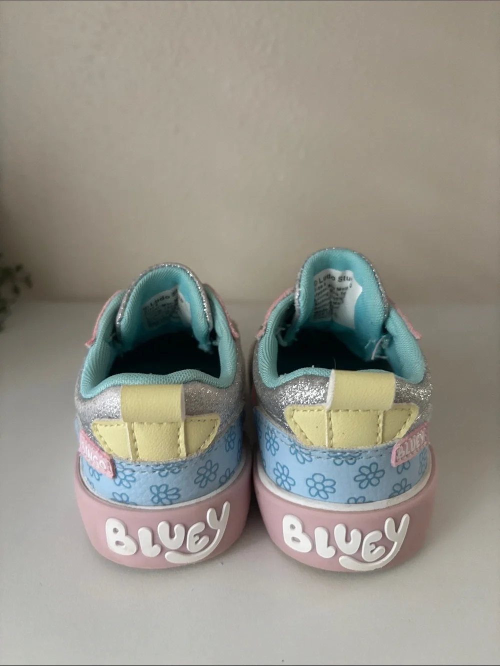 Kids Pink & Blue Bluey Sneakers